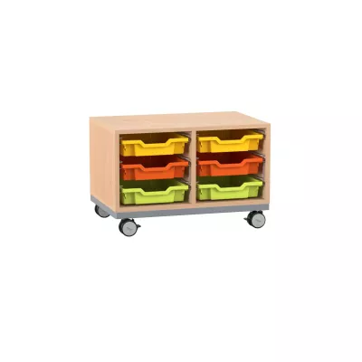 Kiste, Rollwagen, Schubkasten, Lackierter Stahl, Kunststoffbehälter, rollenwagen
