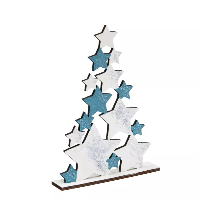Sterne, Sternenbaum, Dekorative Skulptur, Blau-Weiß, Weihnachtsdekoration
