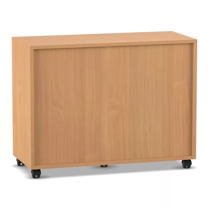 Küchenschrank, Rollbar, Holzoptik, Schiebetüren, rollen