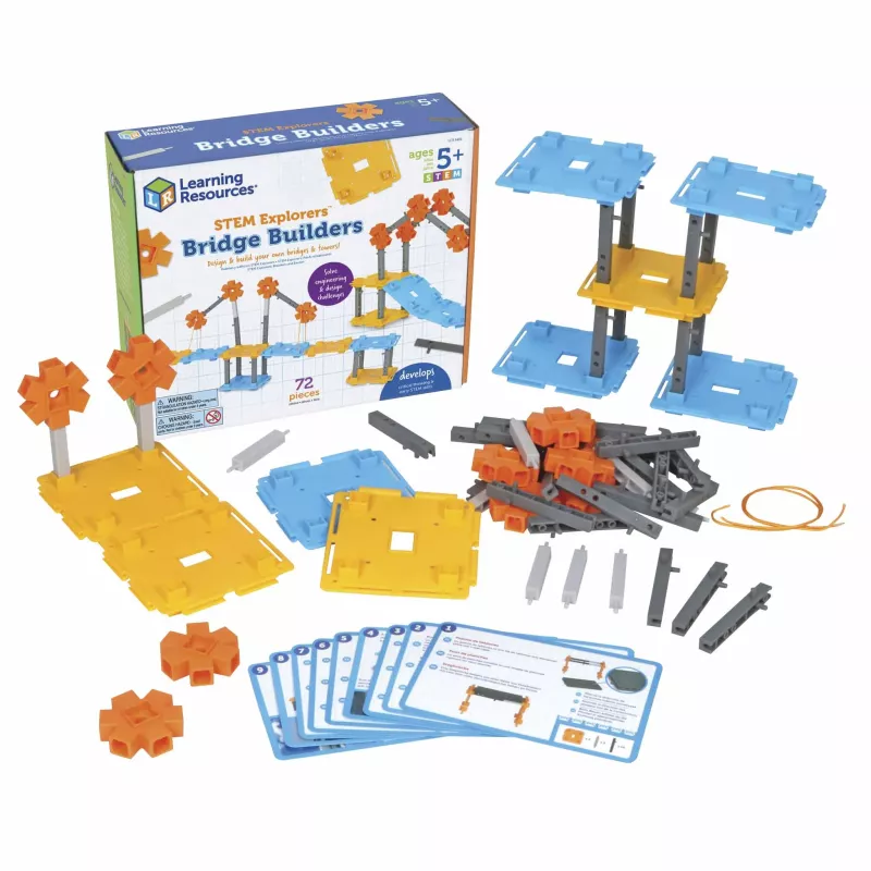 Brücke Baustein, STEM-Kit, Bildungsspielzeug, Bausteine-Set, Zahnräder-Bausteile