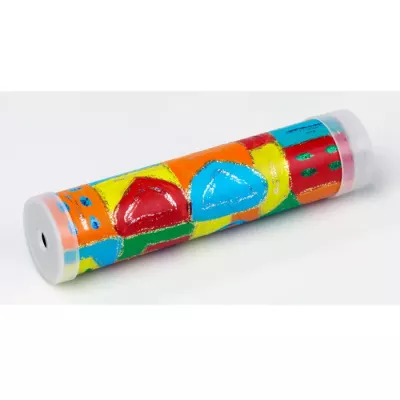 Korken, Kunststoffrolle, Kinderknete, Bunt, Gelbrotrot