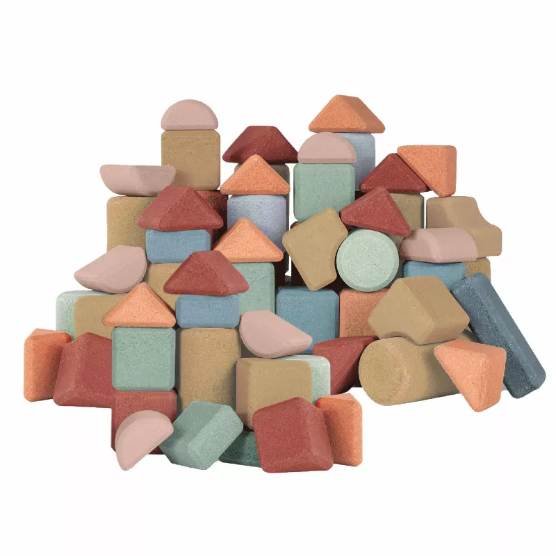 Kieselsteine, Bausteine, Bunte Steine, Kunststoffsteine, Konstruktionsbausteine