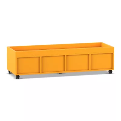 Korbbox, Container, Rollcontainer, Mobil, orange