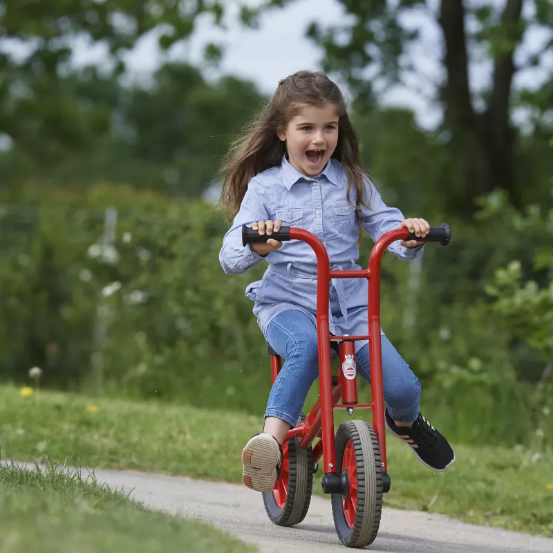Kinderfiets, Rot,  Dreirad,  Laufrad,  Jeans