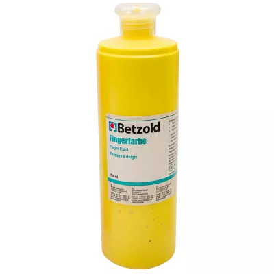 Fingerfarbe, Künstlerfarbe, Gelb, Flasche, 80 ml