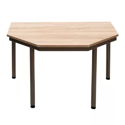 Eck-Tisch, Holzplatte, Vier Beine, Runde Ecken, Möbel