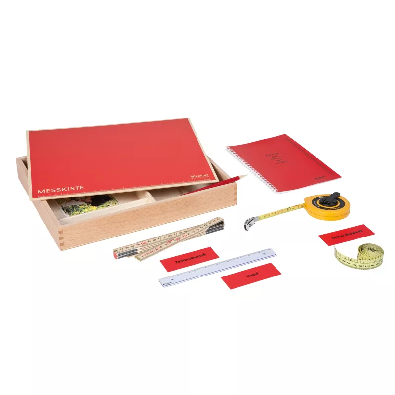 Schieblehre, Maßband, Lineal, Messbox, Schneidemesser?