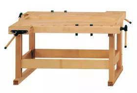 Mehrzweck-Werkbank mit Holzgestell