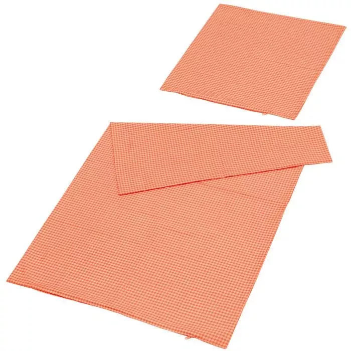 Textil, Stoff, Orange, kariert, Tuch