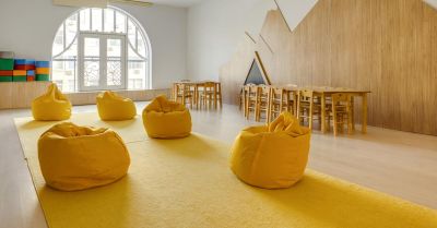 Sitzsack, gelb, Stoffbezug, gefüllter Sitz, Sitzmöbel