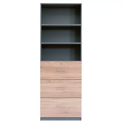 FLEXEO® Office – Schubladen-Schrank mit 3 hohen Schubladen H: 226,5 cm