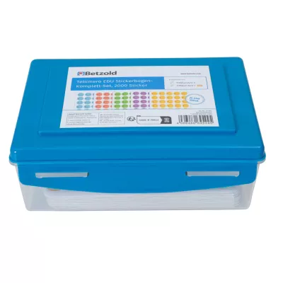 Stifthalter, Edu-Stickerbogen, Komplett-Set, farbige Aufkleberserie, Aufbewahrungsbox