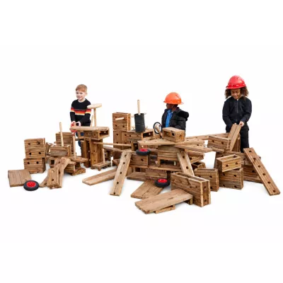 Holzklötze, Holzbausteine, Konstruktionsspielzeug, Kinder, Spielzeugbau