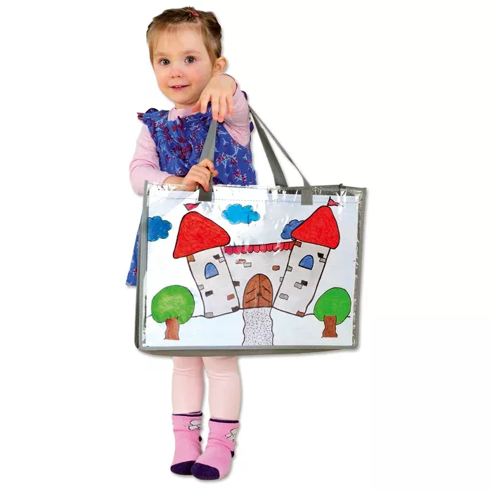 Spielzeugtasche, Kunsttasche, Papptasche, Riesenfarben, Kinderspielzeug
