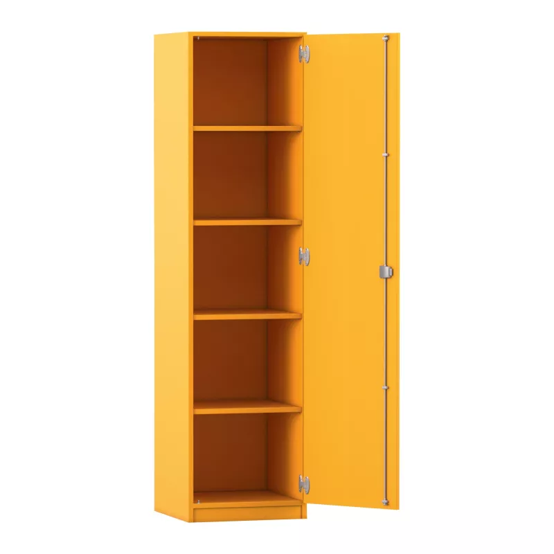 Schrank, Hängeschrank, Sicherung, Gelb, Regal