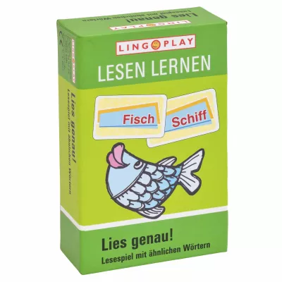 Lesespiel, Lernspiel, Kartenspiel, Fish, Schiff