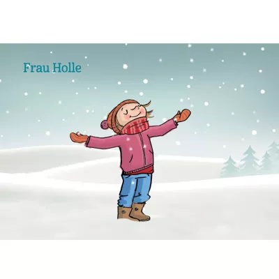 Kinderfigur, Winter, Schnee, Mantel, Schuhe