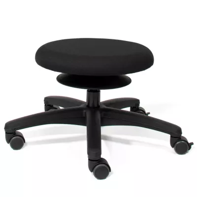 Drehstuhl, Bürostuhl, Hocker, Schwarz, Rollstuhl-Rollen