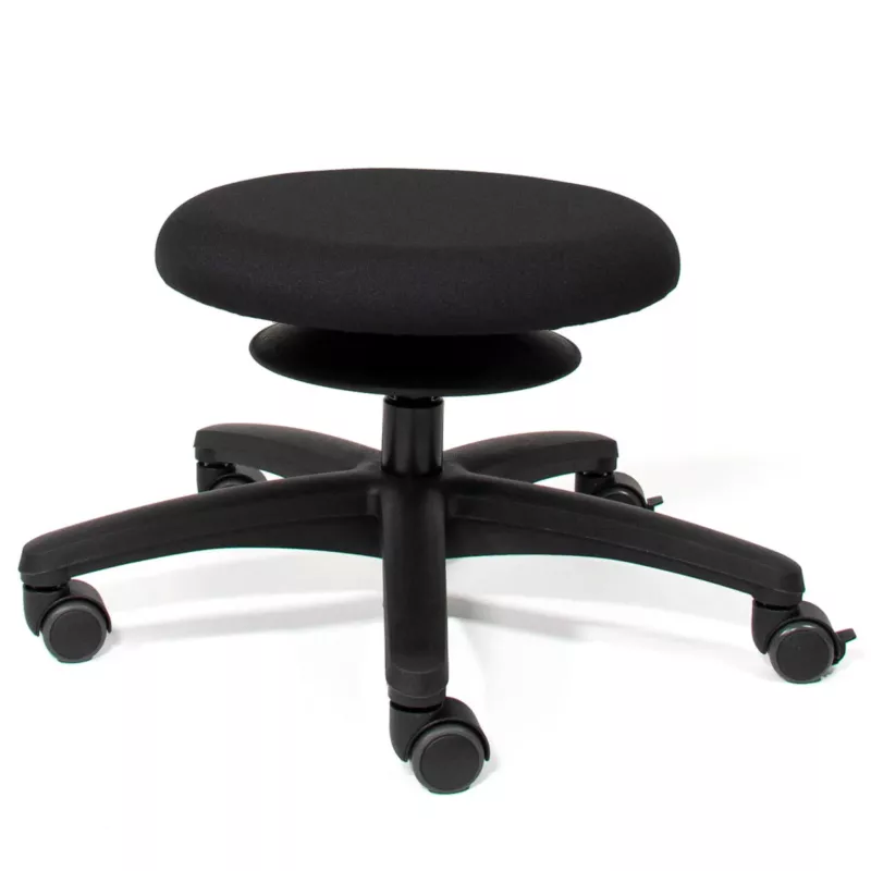 Drehstuhl, Bürostuhl, Hocker, Schwarz, Rollstuhl-Rollen
