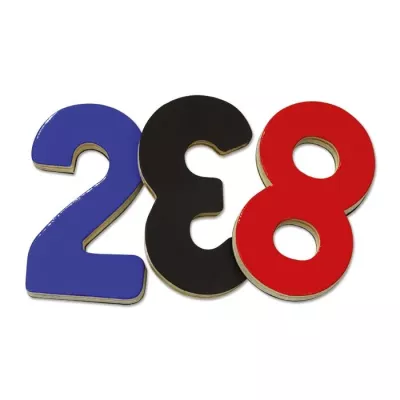 zahlen, Zahlenschilder, Holzbuchstaben, dreidimensional, bunte Buchstaben