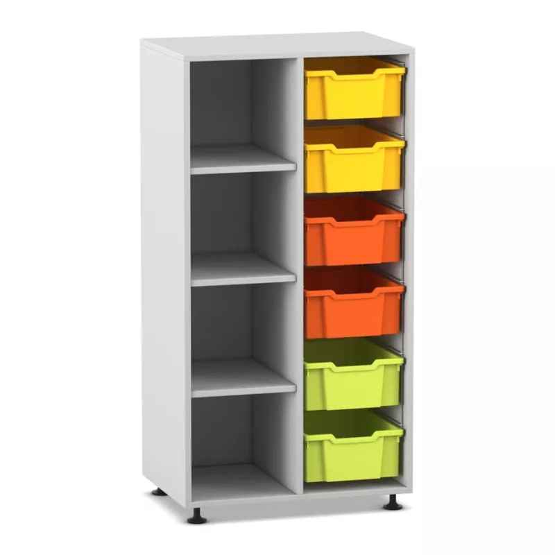 Schrank, Lagerregal, Aufbewahrung, Kiste, KorbfarbeGelbGrün, Behälter system, Metall oder Holz, Schuhbox
