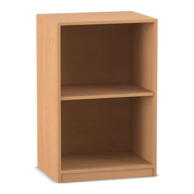 Regal, Bücherregal, Holzoptik, offenes Fachregal, Korpus: Holz
