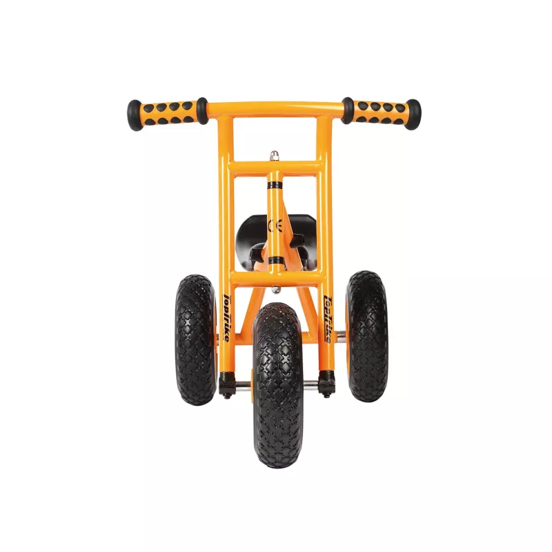 Dreirad, Geländebike?, orange Rahmen, große Reifen, Gummigriffe