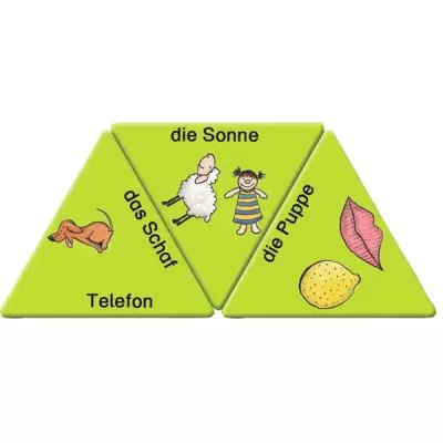 Puzzle, Dreiecksbausteine, Kinderlernspielzeug, Tierfiguren, Wörtersegmentierung