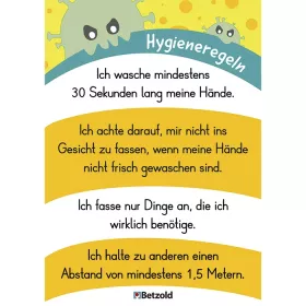 Plakat Hygieneregeln, DIN A2