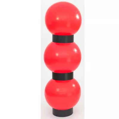 rot, gestapelte kugeln, ballonform, fitness spielzeug, gummi ball