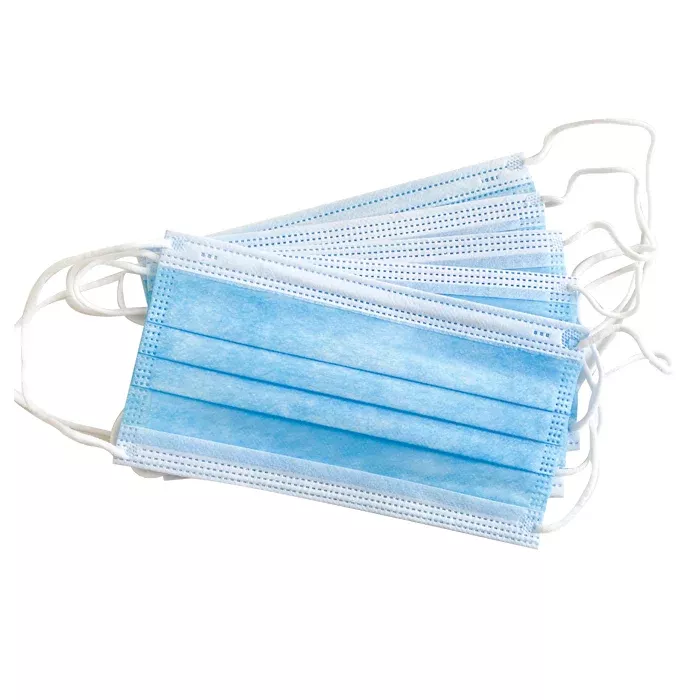 Mundschutz, Einwegmaske, 3-lagig, Blau, Medizinische Maske