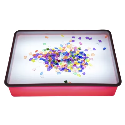 Konfetti, Glitzer, Auffangschale, LED-Schale, bunte Teile