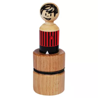 Holzstempel, Stempel, Holz, Miniatur, Roter Streifen