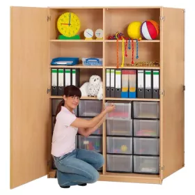 Klassenschrank XL - 16 hohe Boxen