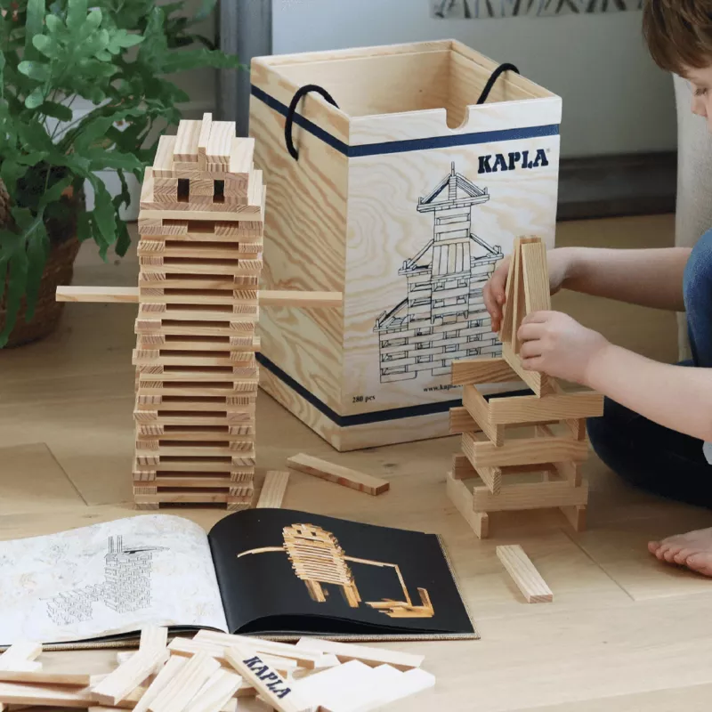 Holzbausteine, Konstruktion, Turm, Spielzeug, Bausatz