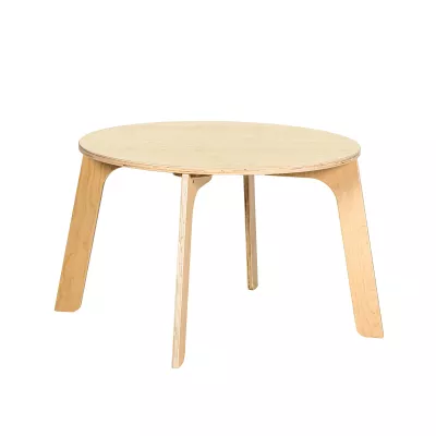 Esstisch, Runde Tischplatte, Holztable, Birke, Eleganter Tisch