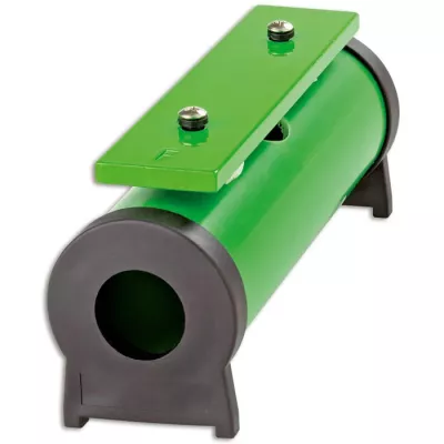 cutter, grünes bauteil, plastikrohr, zylindrische klemme, bauzubehör