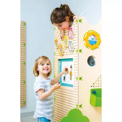 Kletterwand, Holzspielzeug, Löcherplatte, Interaktives Spielgerät, Kinderwerkzeug