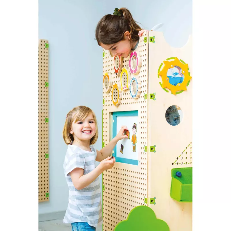 Kletterwand, Holzspielzeug, Löcherplatte, Interaktives Spielgerät, Kinderwerkzeug