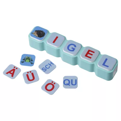 Lernspiel, Buchstaben, Alphabet, Buchstabenwürfel, Motivtier