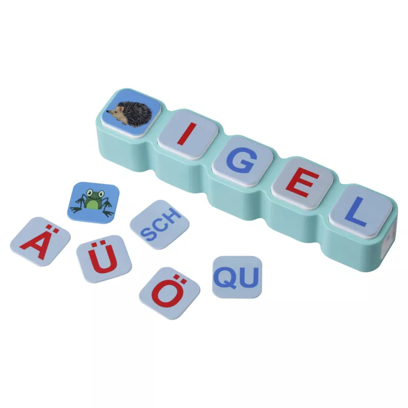 Lernspiel, Buchstaben, Alphabet, Buchstabenwürfel, Motivtier