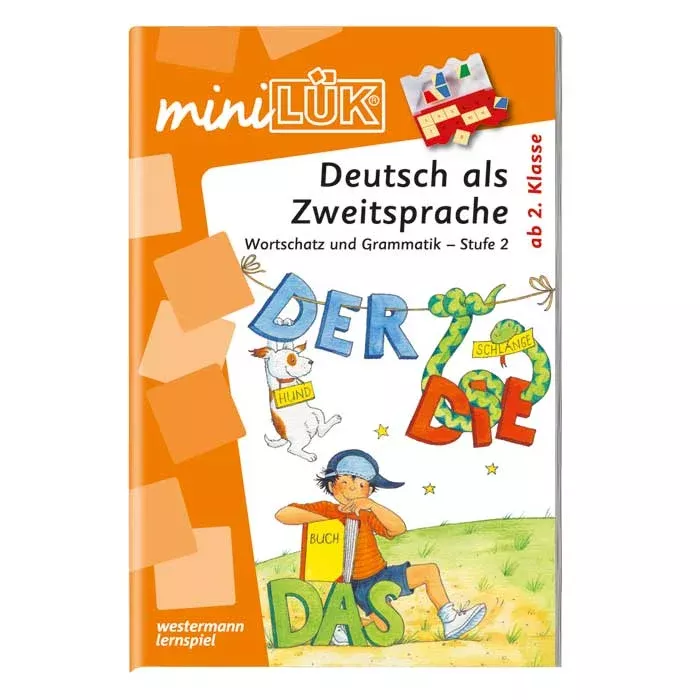 Deutsch als Zweitsprache, Wortschatz, Grammatik, Kinderbuch, Lernmaterial