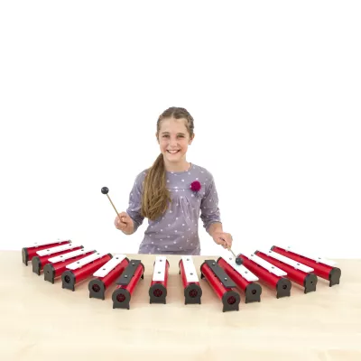 xylophon, Musikinstrument, Kinder, rote Tasten,  Kunststoffspiel