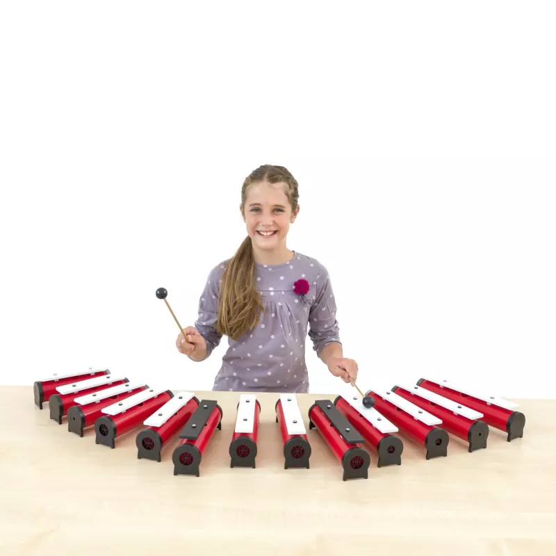xylophon, Musikinstrument, Kinder, rote Tasten,  Kunststoffspiel