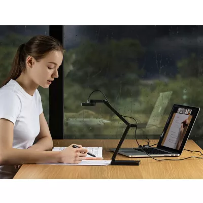 Schreibtischlampe, Dokumentenklemme, Lampe, Laptop, Notizbuch