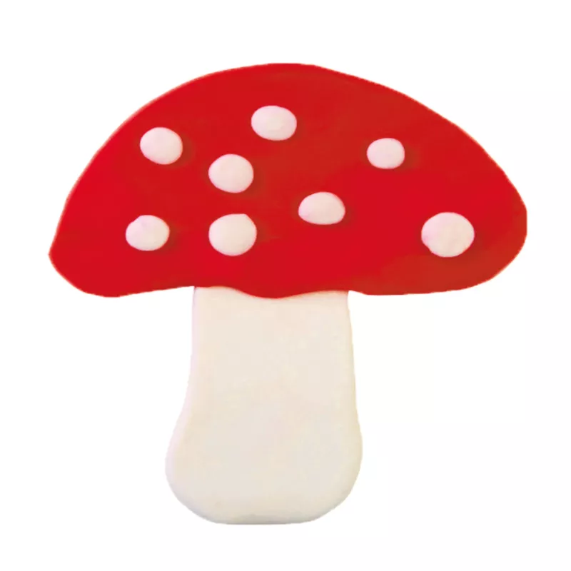 pilz, rote kappe, weiße flecken, pilzfigür, spielzeugdarstellung
