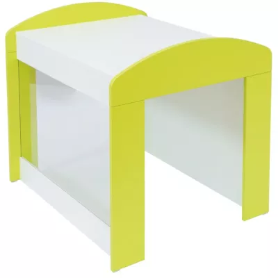 Kinderhocker, Kleiner Hocker, Stehhilfe, Gelb, Holz/MPV?