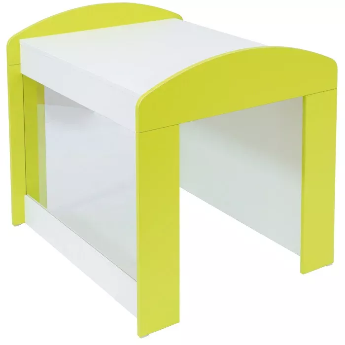 Kinderhocker, Kleiner Hocker, Stehhilfe, Gelb, Holz/MPV?