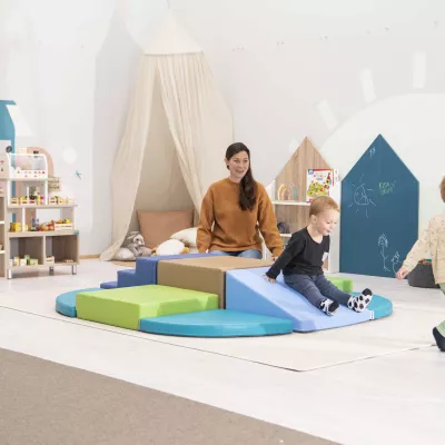 Kinderspielbereich, Kletter-/Sitzmatte, Bodenmatte, Spielzimmer, Kinderplayset