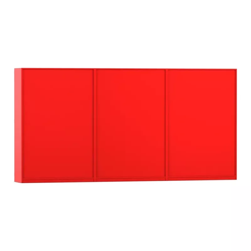 Schrank, Wandmontage, Rot, Schranktüren, Modular